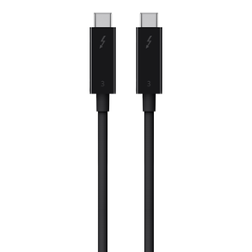 Thunderbolt™ 3 케이블 (USB-C™ to USB-C) (100W) (2m), Black, hi-res
