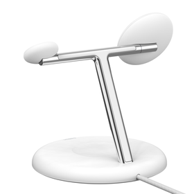 3-in-1 Magnetic Wireless Charging Stand with Qi2 15W, White, hi-res