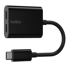 Belkin Adaptateur USB-C vers Jack et USB-C pour charge (Noir