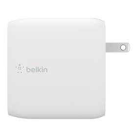 Dual USB-C PD GaN Wall Charger 68W, White, hi-res