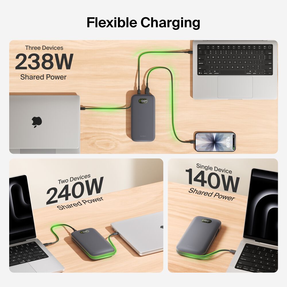 Laptop Power Bank 27K, Charcoal, hi-res