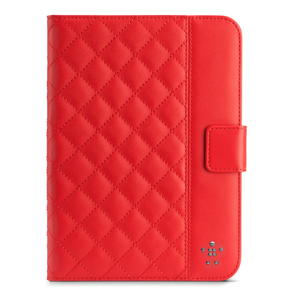 Quilted Cover with Stand for iPad mini and iPad mini with Retina display, Ruby, hi-res