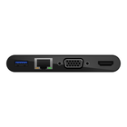 USB-C Multimedia + Charge Adapter (100W), Black, hi-res