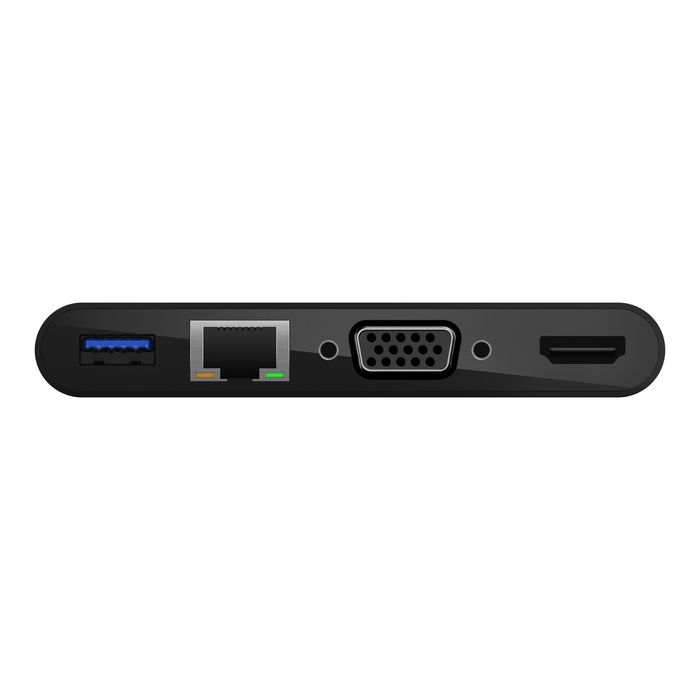 USB-C Multimedia + Charge Adapter (100W), Negro, hi-res