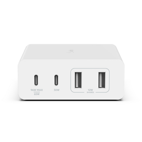4-Port GaN Charger 108W, White, hi-res
