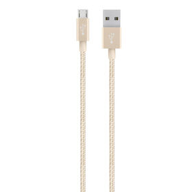 Metallic Micro-USB to USB Cable, Gold, hi-res