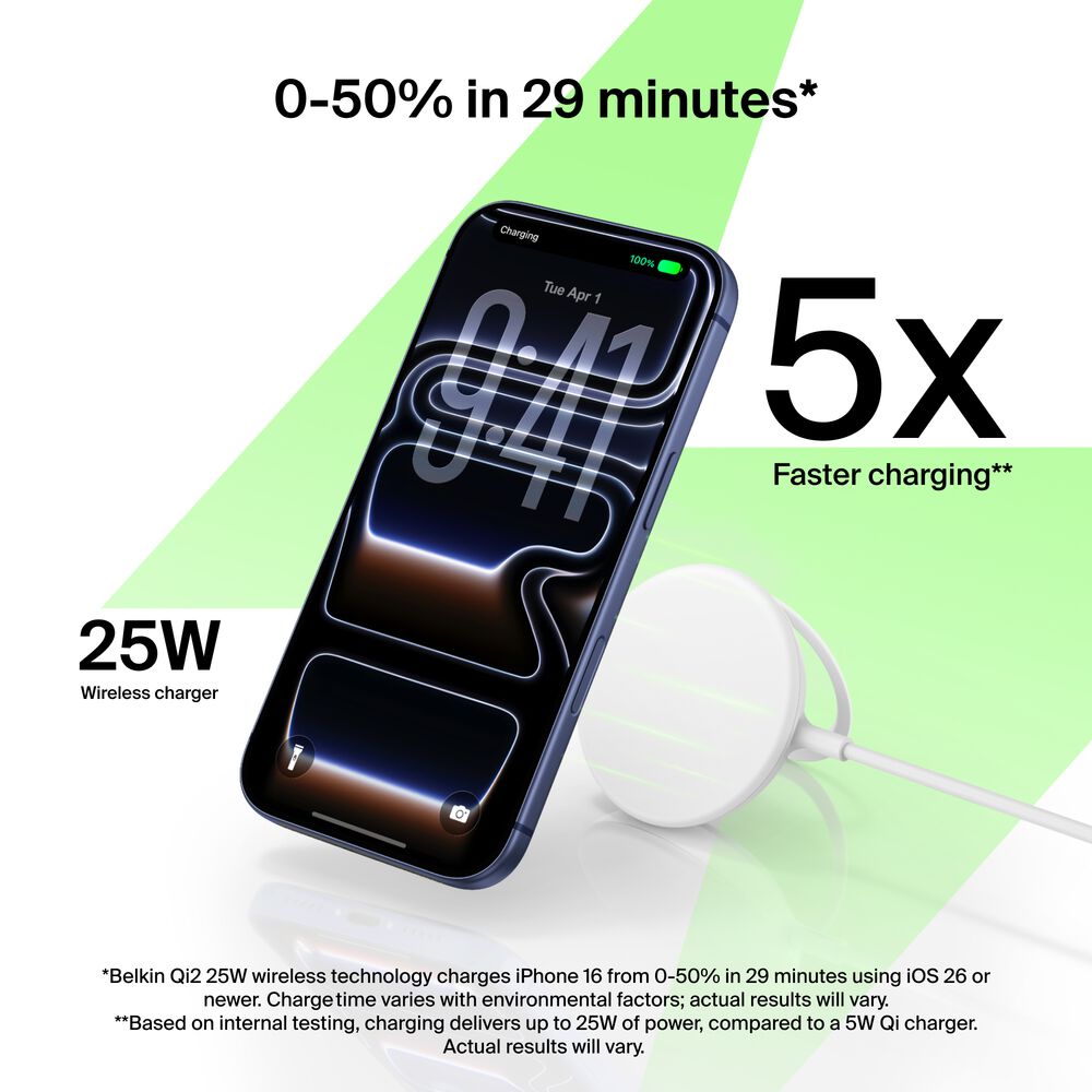 Magnetic Charger with Qi2 25W, , hi-res