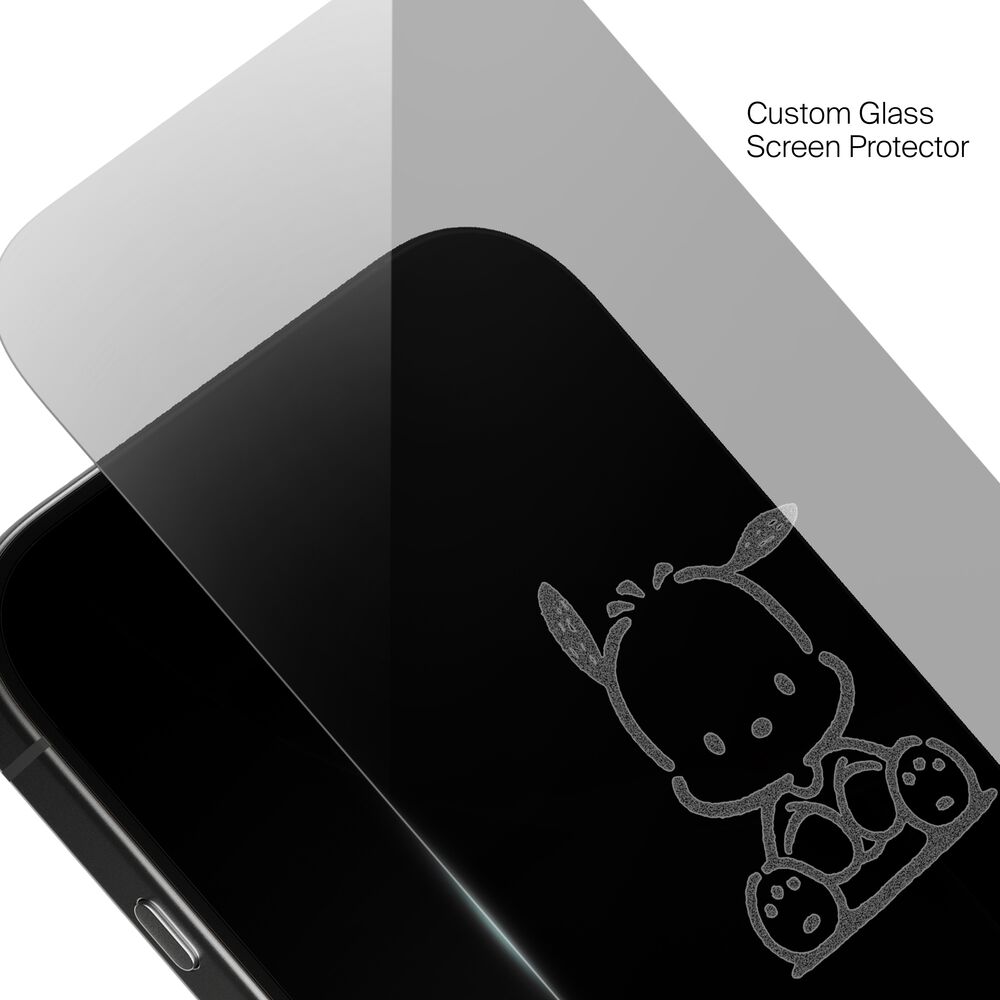 Pochacco Sitting Custom Glass Screen Protector, , hi-res