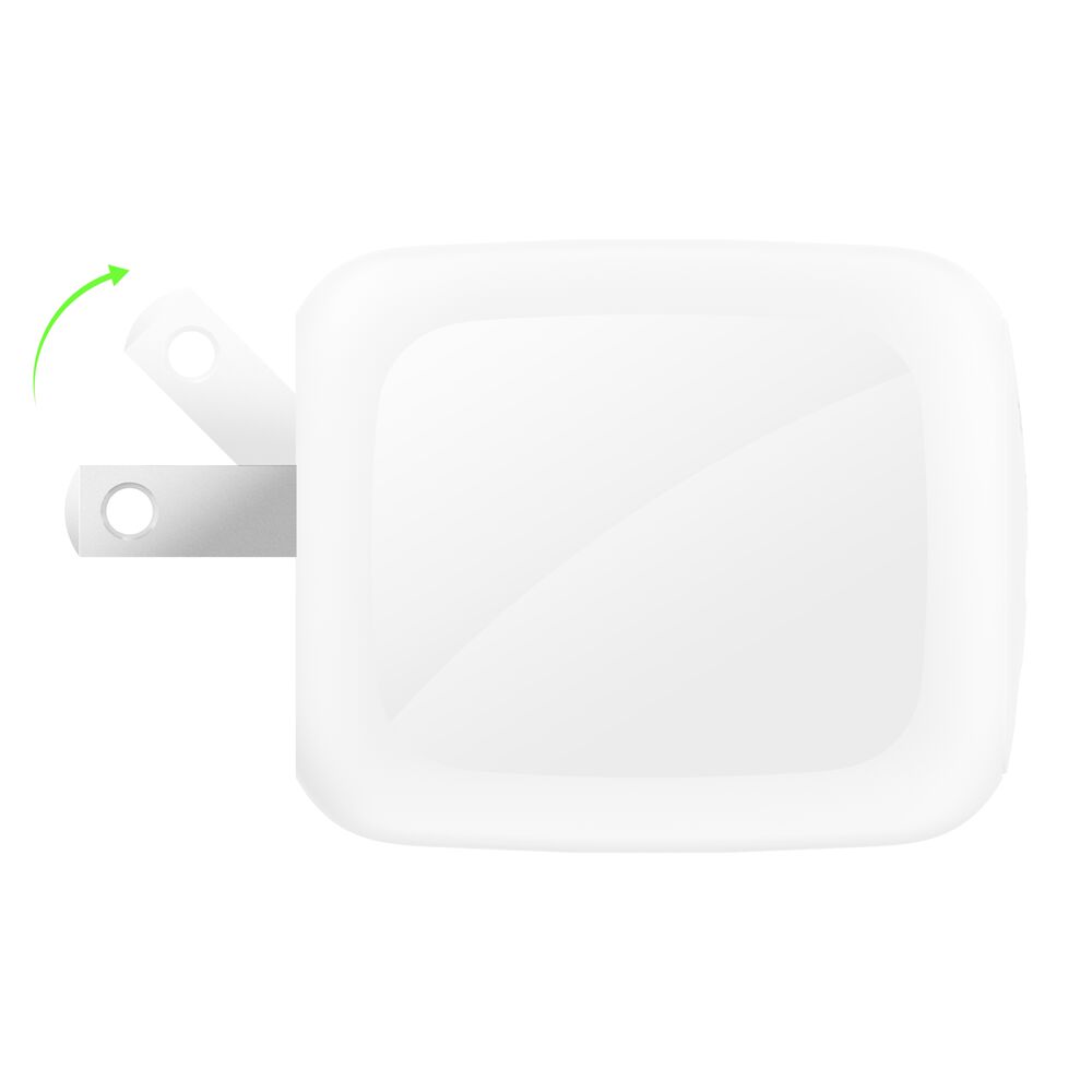 Dual USB-C GaN Wall Charger 67W, White, hi-res