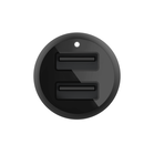Cargador doble para coche USB-A de 24 W, Negro, hi-res