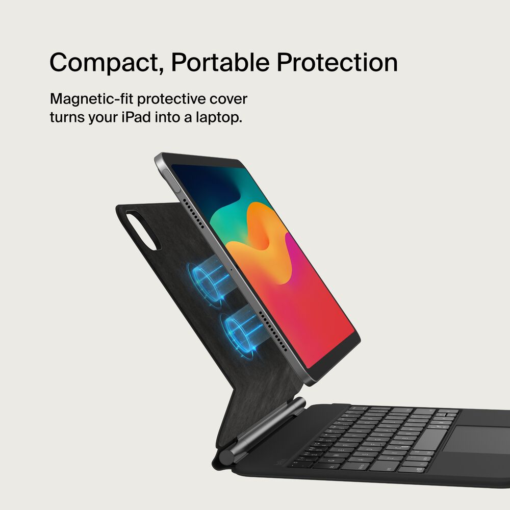 Pro Keyboard Case with Magnetic Stand for iPad Pro 11" (M4), Black, hi-res