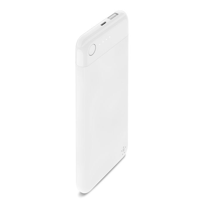 Power Bank 5K With Lightning Connector, White, hi-res