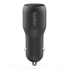 Cargador doble para coche con PPS de 37 W, Negro, hi-res