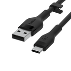 USB-A to USB-C ケーブル, Black, hi-res