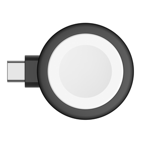 Portable USB-C Apple Watch Charger, Black, hi-res