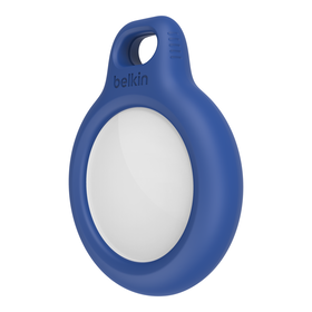 Secure Holder with Key Ring for AirTag, Blue, hi-res