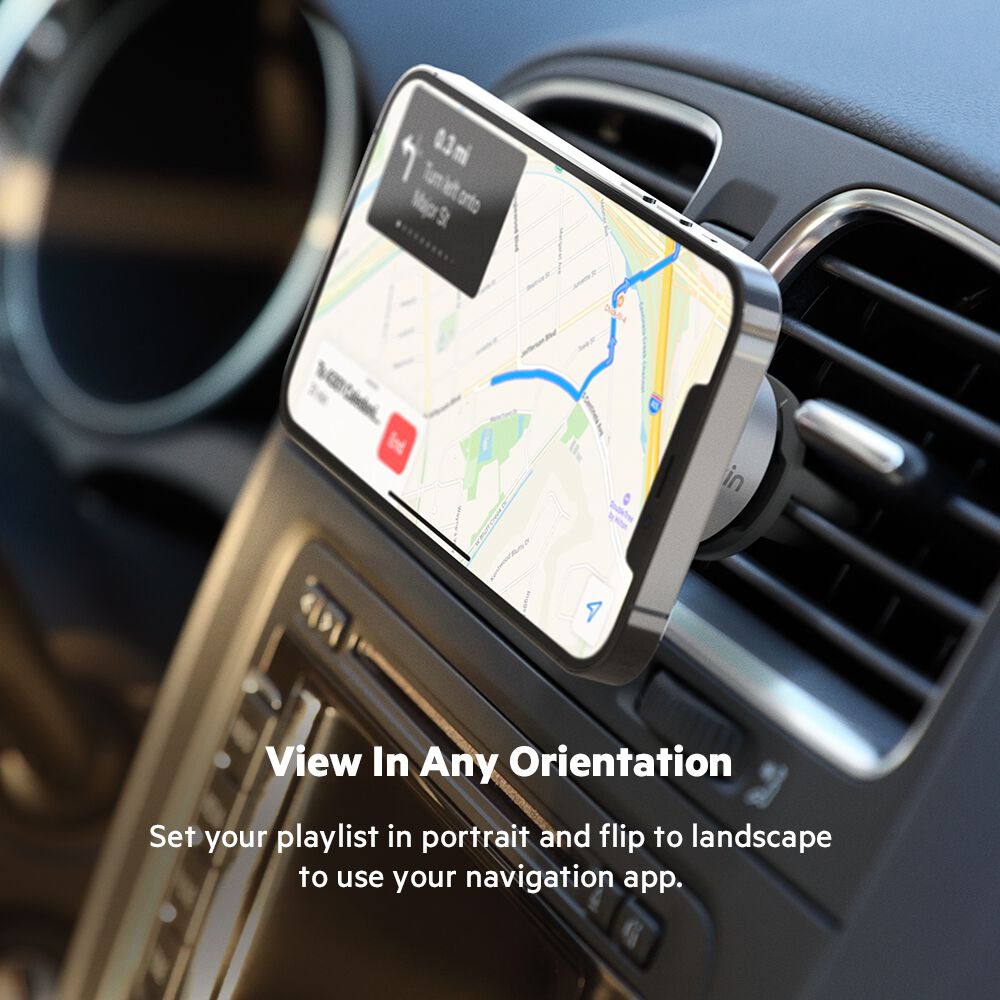 Car Vent Mount Pro with MagSafe, Silver/Black, hi-res