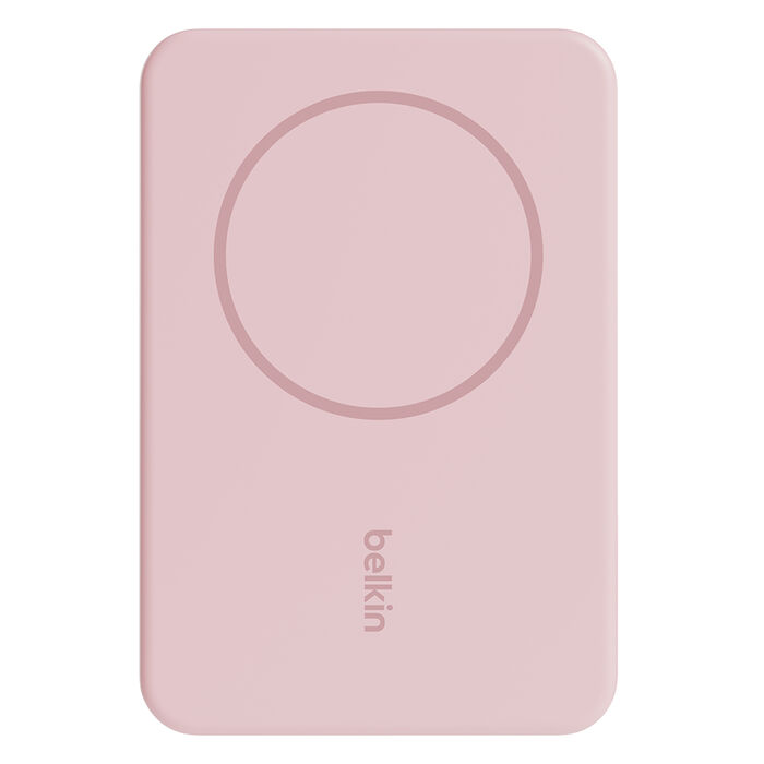 Batteria esterna wireless magnetica 5K + supporto, Blush Pink, hi-res