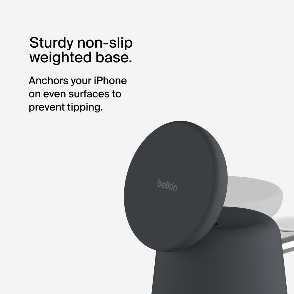 2-in-1 Wireless Charging Dock with MagSafe 15W | Belkin US 2-in-1 Wireless Charging Dock with MagSafe 15W | Belkin US