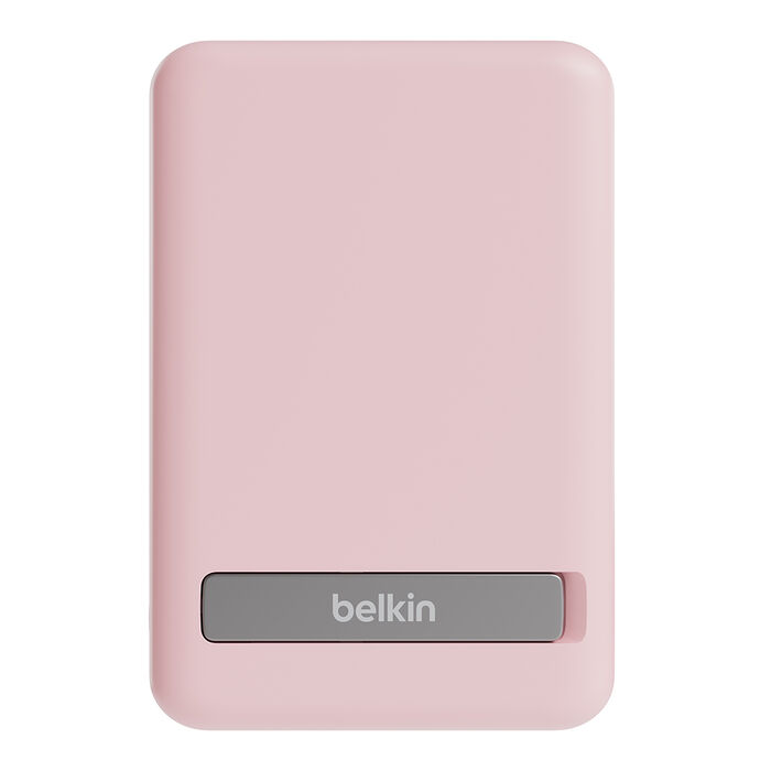 Magnetische draadloze 5.000mAh-powerbank + standaard, Blush Pink, hi-res
