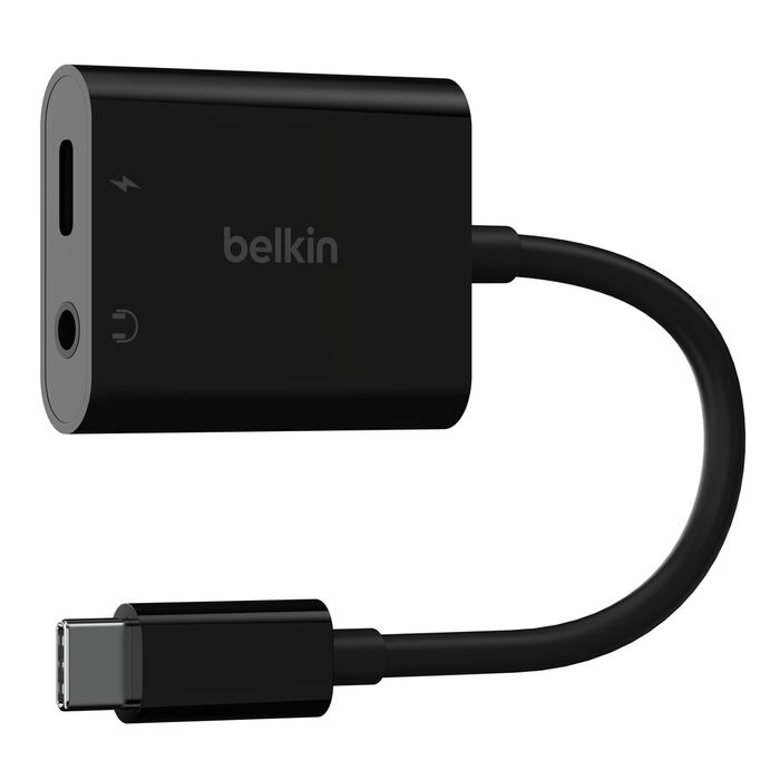 USB-C Audio+Charge Adapter, Black USB-C Audio+Charge Adapter, Black