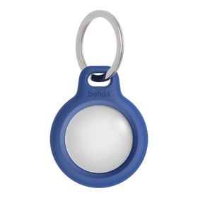 Secure Holder with Key Ring for AirTag, Blue, hi-res
