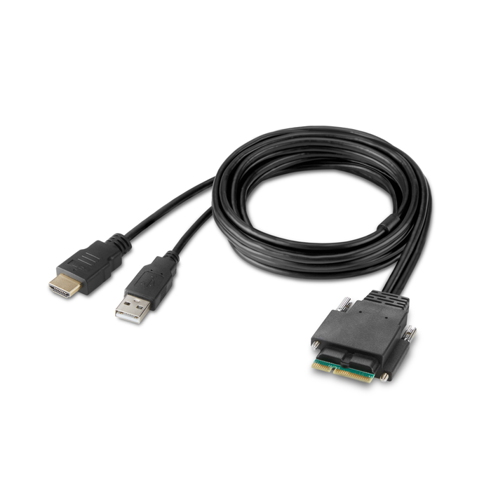 4-Port Single Head HDMI Modular Secure KVM Switch PP4.0 W/ Remote, Zwart, hi-res