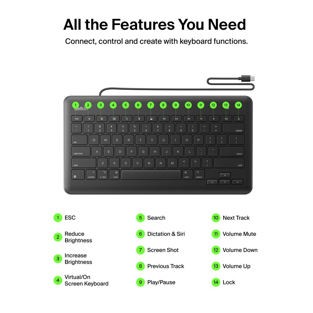 USB-C Keyboard for iPad, , hi-res