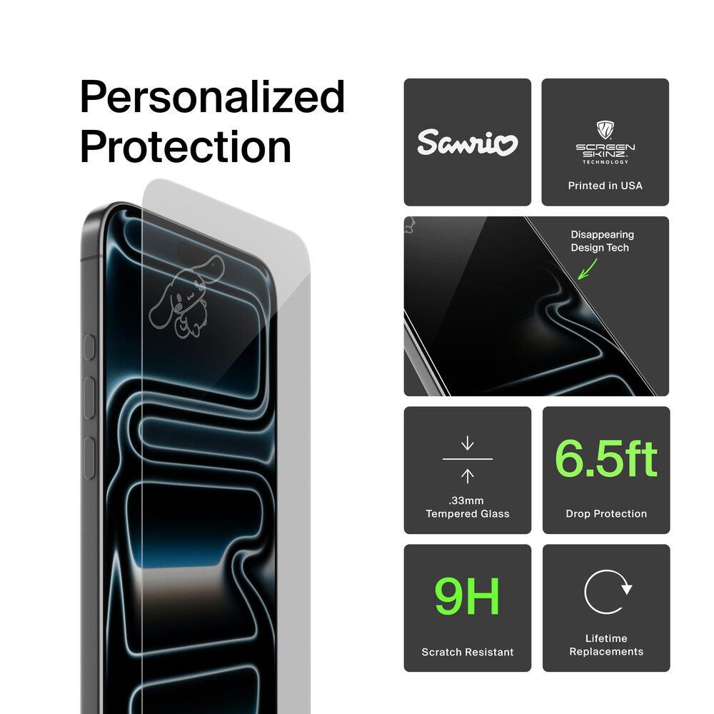 Cinnamoroll Flying Custom Glass Screen Protector, , hi-res