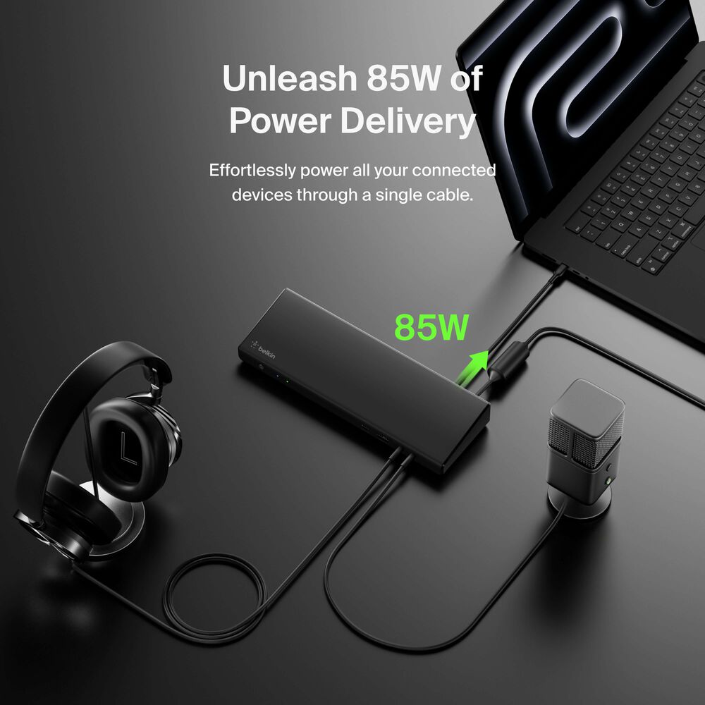 Universal USB-C&reg; Triple Display Dock, Black, hi-res