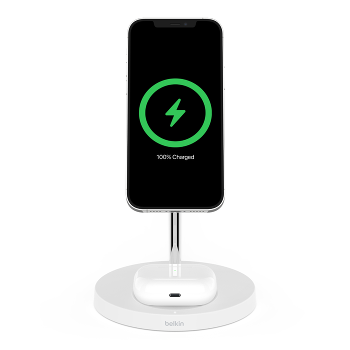 Station de recharge 2-en-1 Stand avec MagSafe, Blanc, hi-res