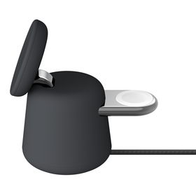 2-in-1 Wireless Charging Dock with MagSafe 15W, Charcoal, hi-res