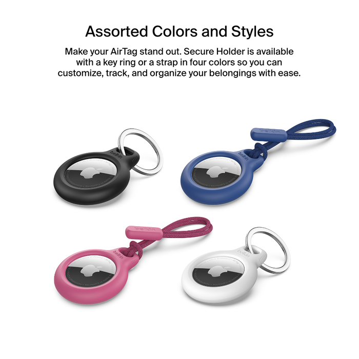 Secure AirTag Holder with Strap, AirTag Luggage Tag | Belkin US