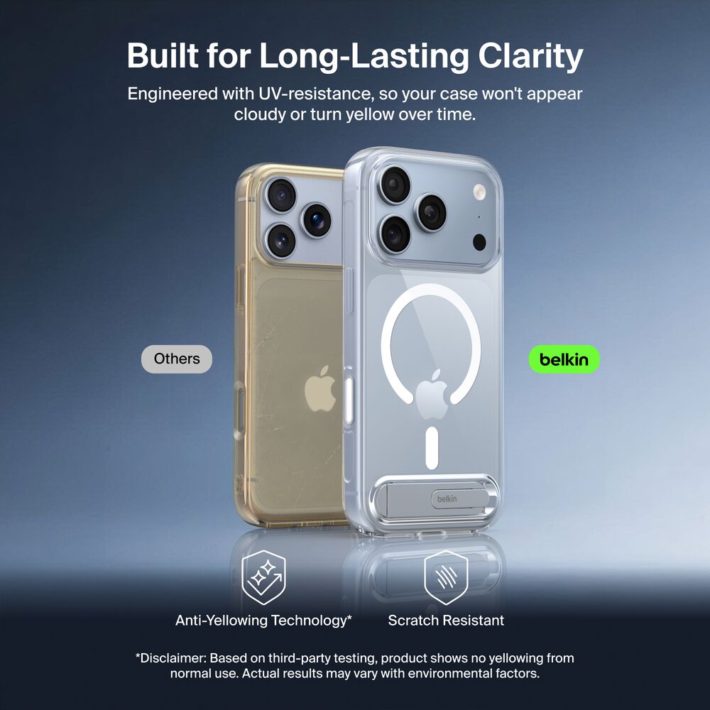 Clear Series with Kickstand Case for iPhone 18 Pro / iPhone 17 Pro, , hi-res