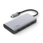 USB-C 4-in-1 Multiport Adapter, Space Gray, hi-res
