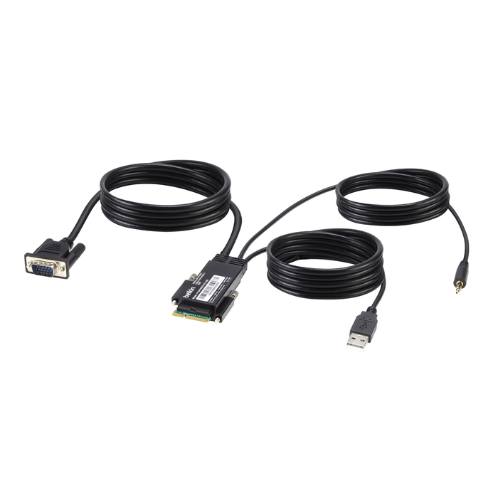 Modular VGA Single-Head Host Cable 6 ft., Black, hi-res