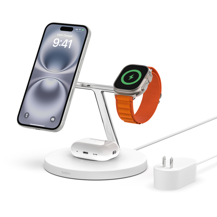 3-in-1 MagSafe Charger for iPhone 15, 14, 13, 12 | Belkin US