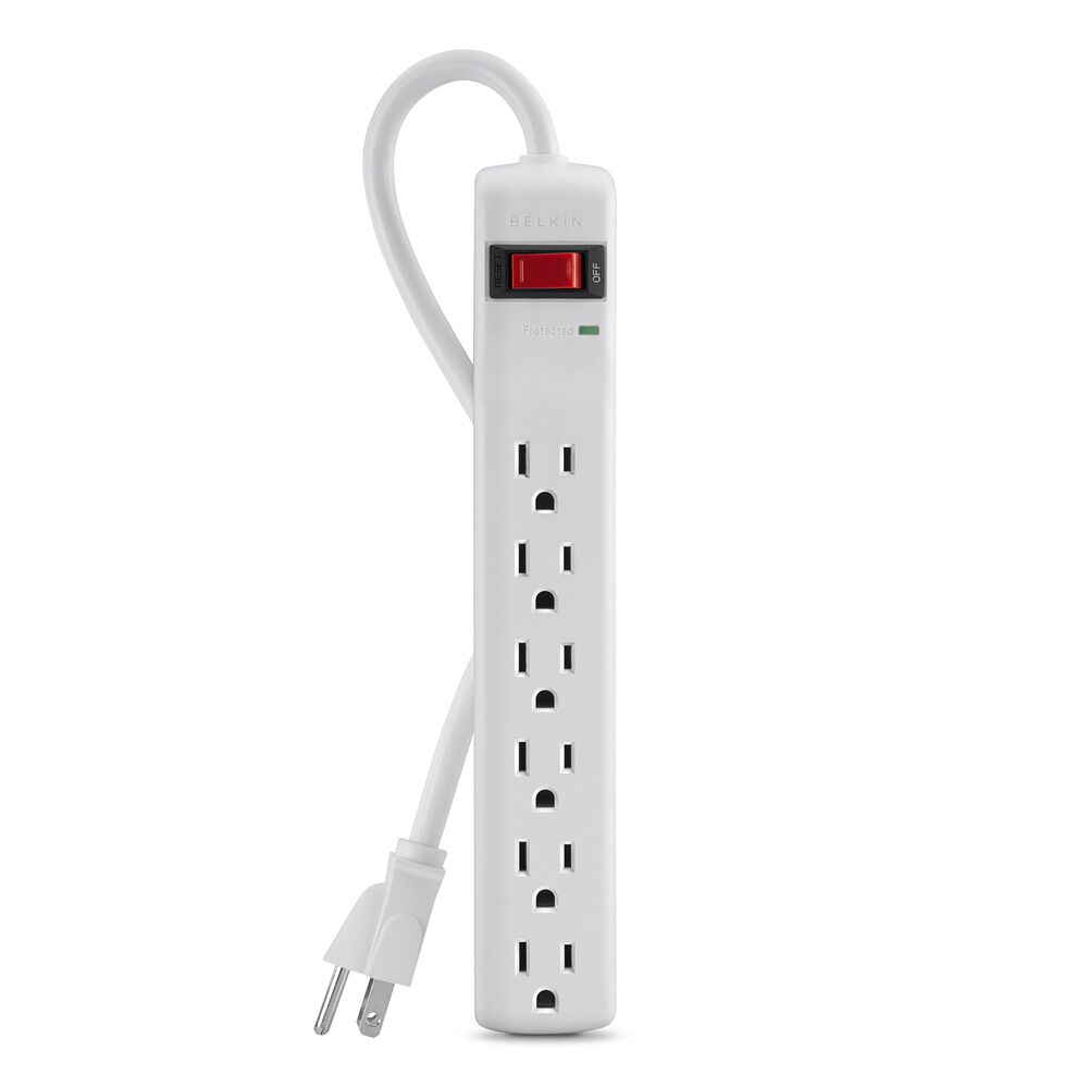 6-Outlet Surge Protector with 3-foot Power Cord, , hi-res