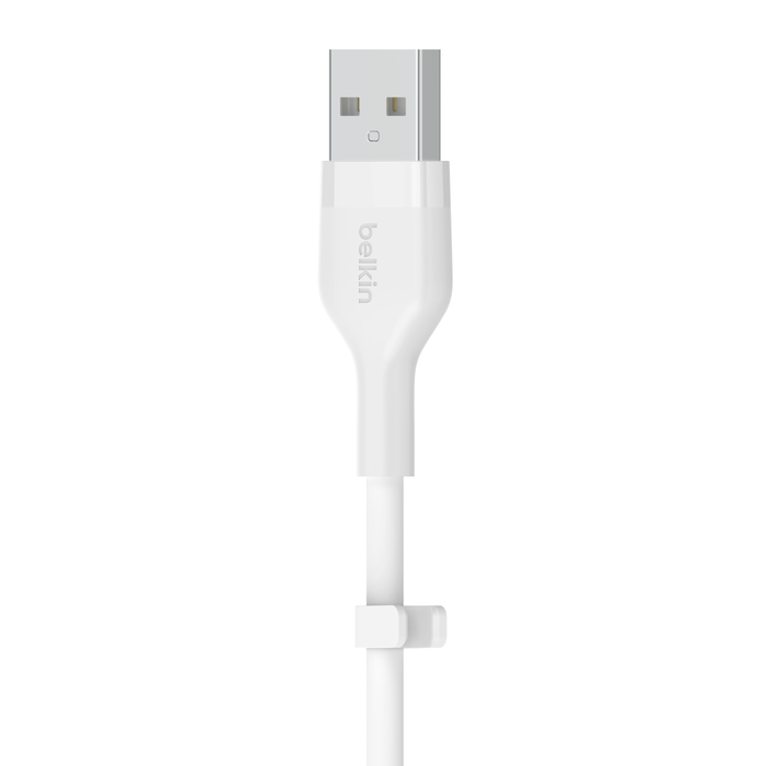 USB-A Cable with Lightning Connector, White, hi-res