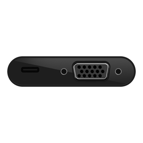 USB-C to VGA +充電アダプター, Black, hi-res