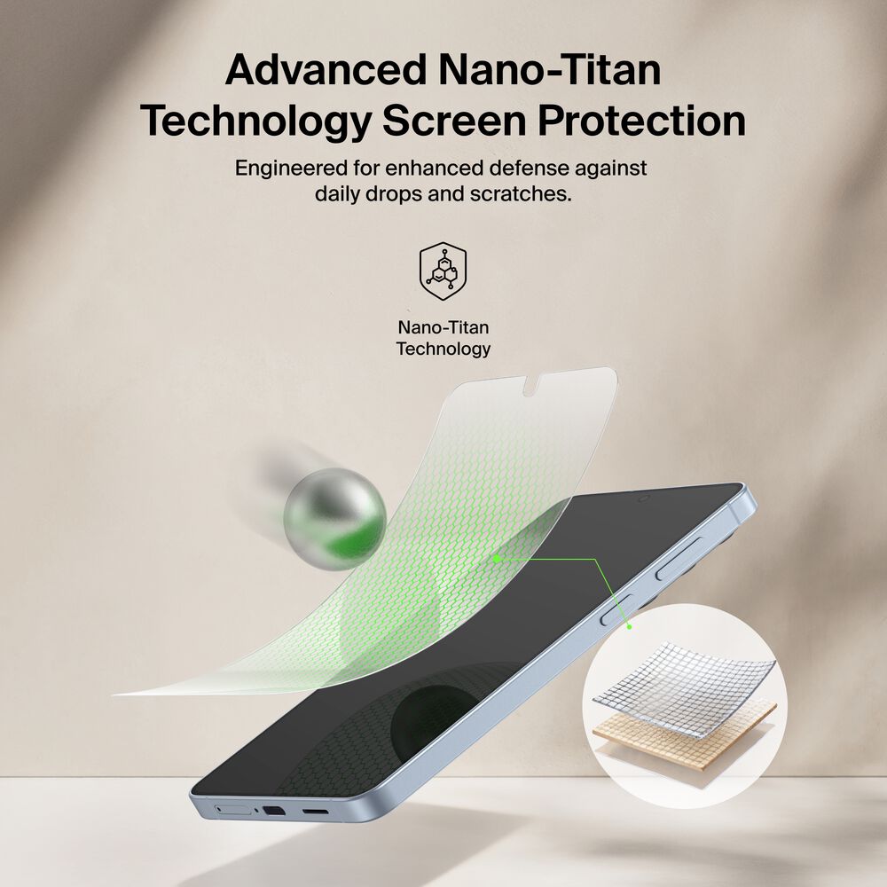 Titan EcoGuard Privacy Filter Screen Protector for Samsung Galaxy S26+, , hi-res