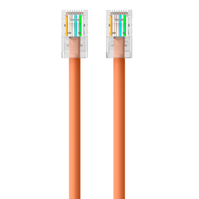 CAT6 Ethernet Patch Cable, RJ45, M/M, Orange, hi-res