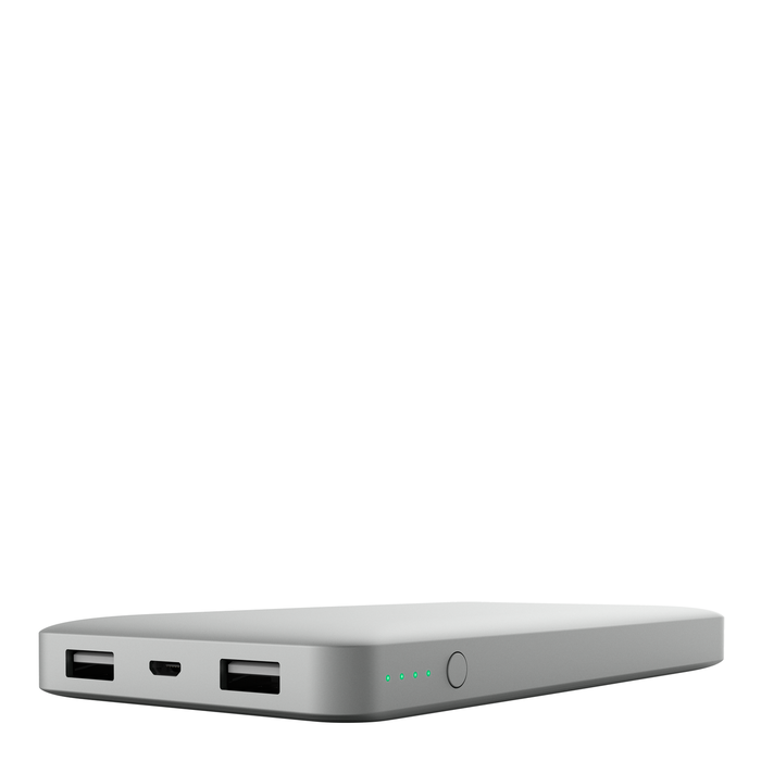 Pocket Power 10K Power Bank (Portable Charger), Silver, hi-res