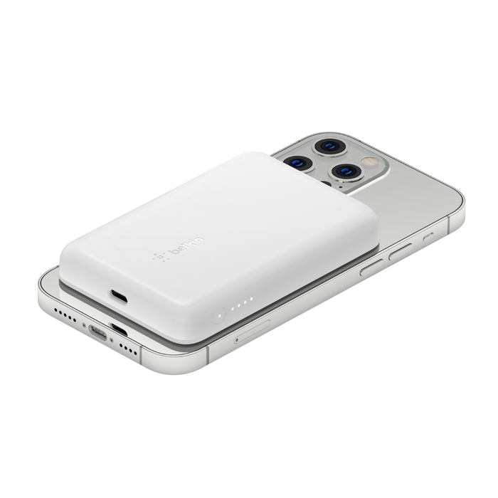 Magnetic Wireless Power Bank 2.5K, White, hi-res