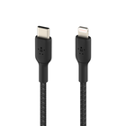 BOOST↑CHARGE™ USB-C to Lightning編組ケーブル, Black, hi-res