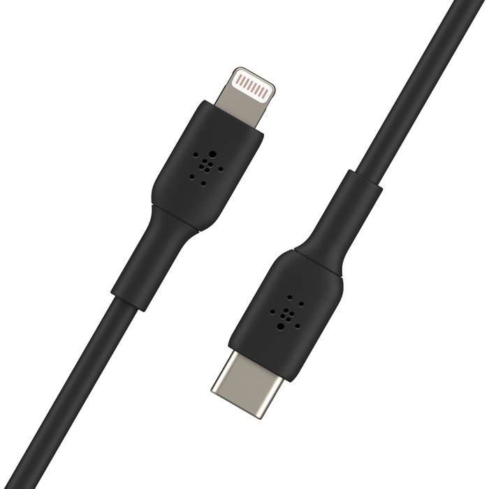 USB-C 至 Lightning 線纜 (1m / 3.3ft, 黑色), Black, hi-res