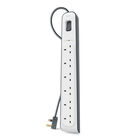 6-outlet Surge Protection Strip with 2M Power Cord