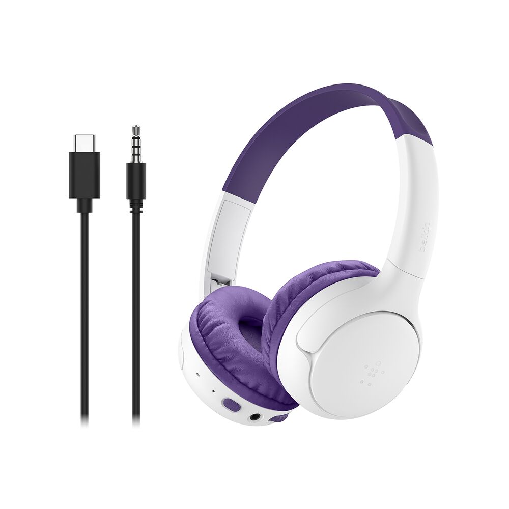 Wireless On-Ear Headphones for Kids , Purple, hi-res