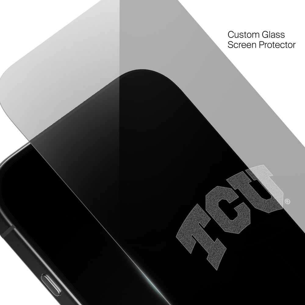 Texas Christian Horned Frogs Custom Glass Screen Protector, , hi-res