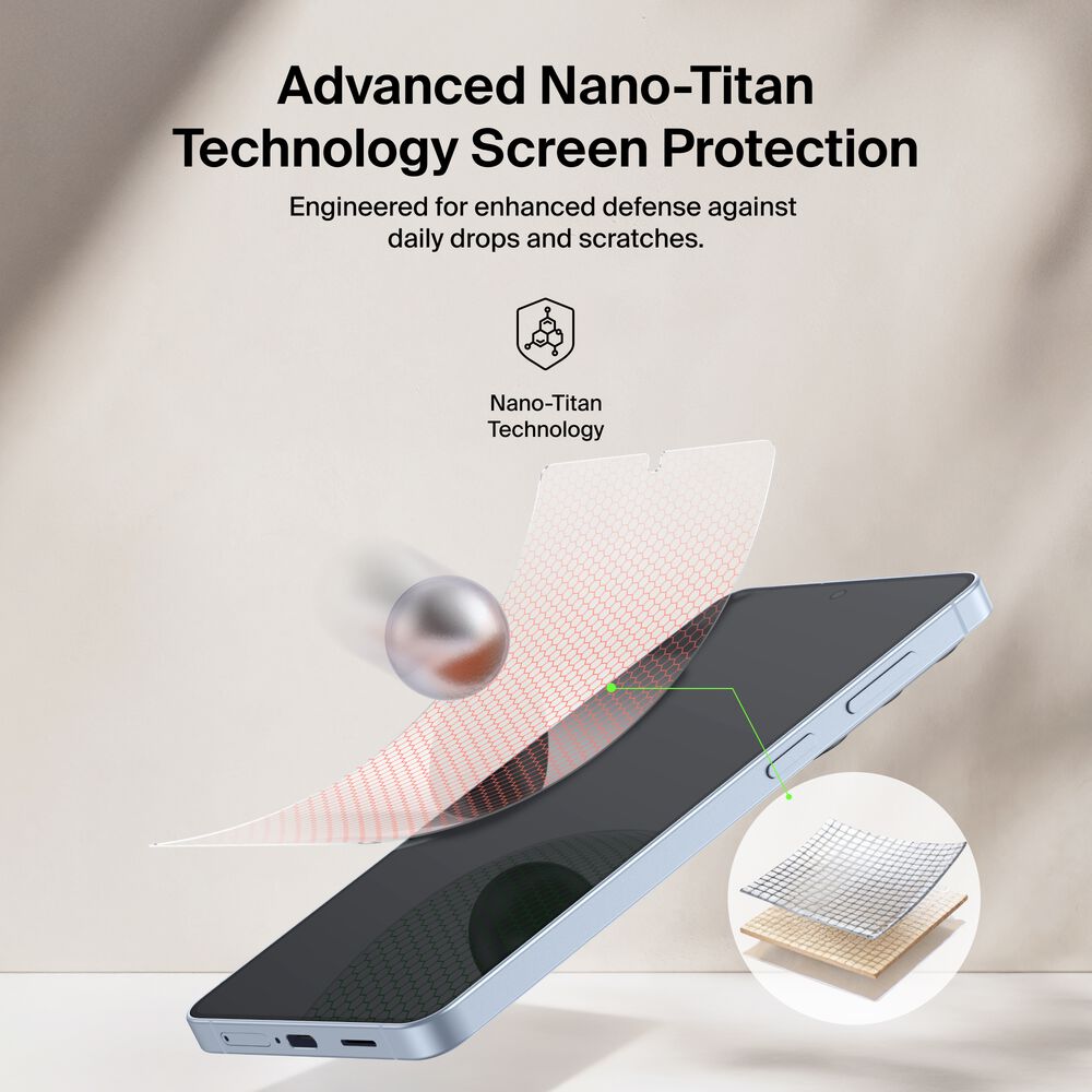 Titan EcoGuard Red Light Screen Protector for Samsung Galaxy S26+, , hi-res